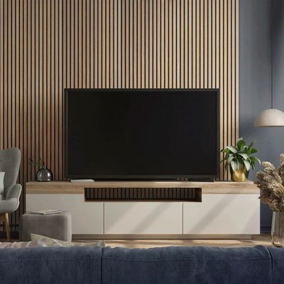 Sound Absorbing Wood Wall Panel (270 × 110 cm)